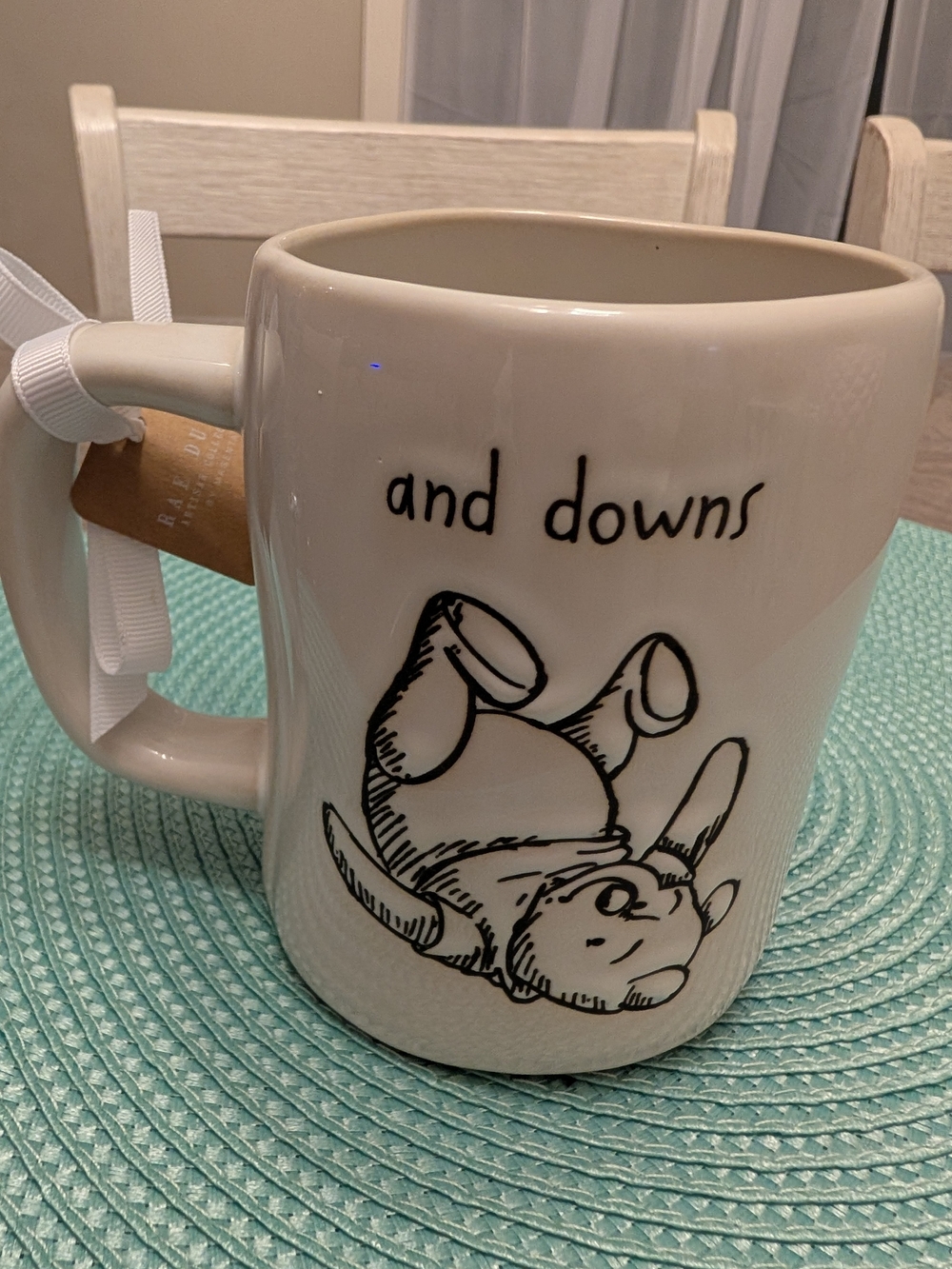 Disney Ivory Ceramic Winnie the Pooh Mug with Black Sketch - Picture 2 of 5